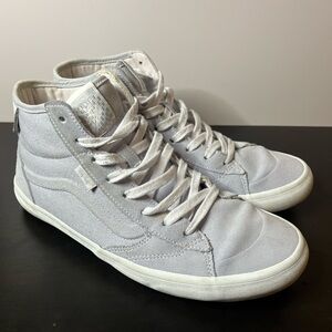 Vans White and Red Skateboarding Shoes